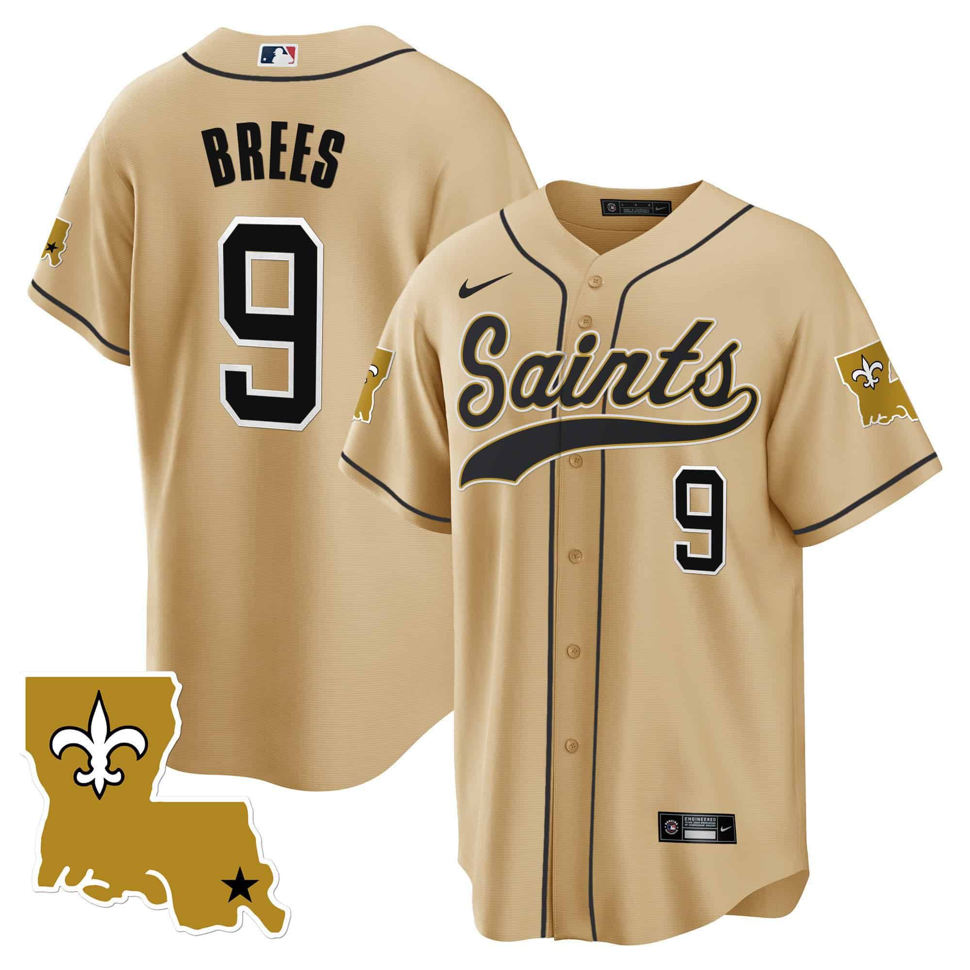 Men New Orleans Saints #9 Brees Yellow 2024 Nike 1987 Legacy Cool Base NFL Jersey->indianapolis colts->NFL Jersey